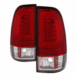 Spyder For Ford F-250/F-350 Super Duty 1999-2007 Tail Lights Pair | LED Red/Clear | 5084453