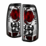 Spyder For Chevy Silverado 1500/2500/3500 1999-2002 Euro Tail Lights Chrome | (TLX-spy5001993-CL360A70)