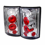 Spyder For Ford E-150/350 Econoline Club Wagon 1995-2002 Euro Tail Lights Pair Chrome | 5002921