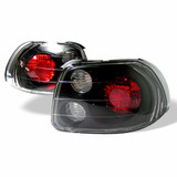 Spyder For Honda Del Sol 1993-1997 Euro Style Tail Lights Pair Black ALT-YD-HDS93-BK | 5005168