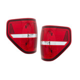 For Ford F-150 Tail Light 2009-2014 Driver and Passenger Side w/o Bulb FO2818143 (CLX-M0-FR561-U0002)