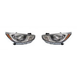 Fits 2012 2013 2014 Hyundai Accent Headlight Driver and Passenger Side DOT Certified w/ Bulbs HY2502163 HY2503163 - Replaces 92101-1R010, 92102-1R010 ;Hatchback (PLX-M0-20-12694-00-1)