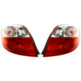 For Toyota Matrix Tail Light 2009 10 11 12 13 2014 Driver and Passenger Side Pair / Set | TO2800182 + TO2801182 | 8156002450 + 8155002450 (PLX-M0-USA-REPT730126-CL360A70)