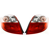 For Toyota Matrix Tail Light 2009 10 11 12 13 2014 Driver and Passenger Side Pair / Set | CAPA Certified | TO2800182 + TO2801182 | 8156002450 + 8155002450 (PLX-M0-USA-REPT730126Q-CL360A70)