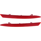 For Volkswagen Jetta Rear Bumper Reflector 2011 12 13 14 15 16 17 2018 | Excludes GLI Model | Sedan | CAPA (CLX-M0-USA-REPV731908Q-CL360A70-PARENT1)