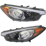 CarLights360: For 2014 2015 2016 Kia Forte Headlight Assembly w/ Bulbs Black Housing CAPA Certified (CLX-M1-322-1144L-AC2-CL360A1-PARENT1)