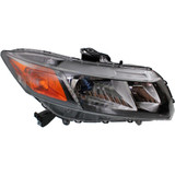 CarLights360: For 2012 Honda Civic Headlight Assembly w/Bulbs Black Housing (CLX-M1-316-1162L-AS2B-CL360A1-PARENT1)