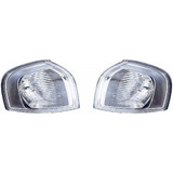 CarLights360: For 2004 2005 06 Volvo S80 Corner Signal Light Chrome w/ Bulbs - Replacement for VO2520111 (CLX-M1-772-1514L-AS1-CL360A1-PARENT1)