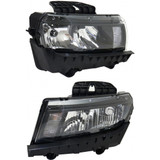 CarLights360: For 2014 2015 Chevy Camaro Headlight Assembly w/Bulbs Black Housing CAPA Certified (CLX-M1-334-1175L-AC2-CL360A1-PARENT1)