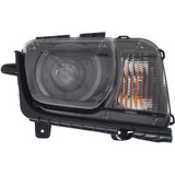 CarLights360: For 2011 2012 2013 Chevy Camaro Headlight Assembly w/Bulbs HID Type Black Housing DOT Certified (CLX-M1-334-1168L-AFH2-CL360A2-PARENT1)