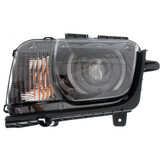 CarLights360: For 2011 2012 2013 Chevy Camaro Headlight Assembly w/Bulbs HID Type Black Housing DOT Certified (CLX-M1-334-1168L-AFH2-CL360A2-PARENT1)