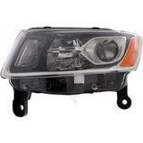 CarLights360: For 2014 2015 2016 Jeep Grand Cherokee Headlight Assembly w/ Bulbs Black Housing CAPA Certified (CLX-M1-332-1194L-AC2-CL360A1-PARENT1)