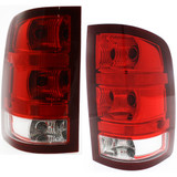 CarLights360: For 2007 2008 2009 GMC Sierra 1500 Tail Light Assembly CAPA Certified w/ Bulbs SLE SLT 1st Design (CLX-M0-11-6224-00-9-CL360A2-PARENT1)