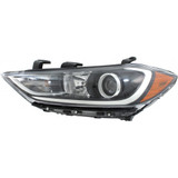 CarLights360: Fits 2017 2018 Hyundai Elantra Headlight Assembly DOT w/Bulbs Halogen w/ DRL Type (Trim: Eco; Sedan ; SE; Sedan; w/ Tech Pkg ; Value Edition; Sedan) (CLX-M0-20-9808-90-1-CL360A1-PARENT1)