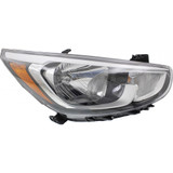 CarLights360: For 2015 2016 2017 Hyundai Accent Headlight Assembly w/Bulbs Black Housing DOT Certified (CLX-M1-320-1154L-AF2-CL360A1-PARENT1)