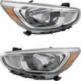 CarLights360: For 2015 2016 2017 Hyundai Accent Headlight Assembly w/Bulbs Black Housing DOT Certified (CLX-M1-320-1154L-AF2-CL360A1-PARENT1)