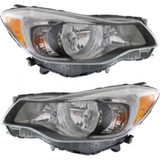 CarLights360: For 2012 2013 Subaru Impreza Headlight Assembly w/ Bulbs Black Housing CAPA Certified (CLX-M1-319-1123L-AC2-CL360A1-PARENT1)