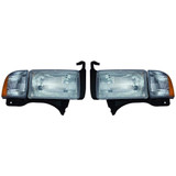 CarLights360: For 2000 2001 2002 Dodge Ram 1500 Headlight Assembly w/Bulbs-w/o Sport CAPA Certified (CLX-M1-332-1104L-ACC-CL360A1-PARENT1)