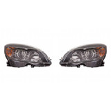 CarLights360: For 2008 09 10 2011 Mercedes-Benz C300 Headlight Assembly w/Bulbs Black Housing (CLX-M1-339-1130L-ASN2-CL360A3-PARENT1)