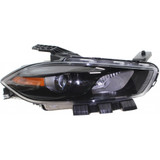 For Dodge Dart Headlight Assembly 2016 Halogen Code LMC MFA Black Bezel CAPA (CLX-M0-334-1136L-ACN2-CL360A50-PARENT1)