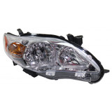 For Toyota Corolla Headlight Assembly 2011 2012 2013 Chrome Base/CE/LE (CLX-M0-312-11C5L-AS1-CL360A50-PARENT1)