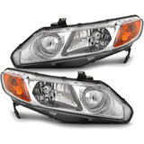 CarLights360: For 2006 2007 2008 Honda Civic Headlight Assembly CAPA Certified (Vehicle Trim: Sedan; CAPA) (CLX-M0-20-6734-01-9-CL360A1-PARENT1)