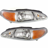 CarLights360: For 1997-2002 Ford Escort Headlight Assembly w/Bulbs (Vehicle Trim: Sedan) (CLX-M0-20-3596-00-CL360A1-PARENT1)