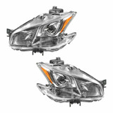 CarLights360: For 2009-2014 Nissan Maxima Headlight Assembly CAPA Certified w/ Bulbs Halogen Type (CLX-M0-20-9060-00-9-CL360A1-PARENT1)