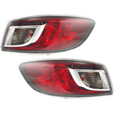 CarLights360: For 2010 11 12 2013 Mazda 3 Tail Light Assembly DOT Certified w/Bulbs (Vehicle Trim: Sedan) (CLX-M0-11-6340-00-1-CL360A1-PARENT1)