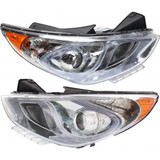 CarLights360: For 2011 12 13 14 2015 Hyundai Sonata Headlight Assembly CAPA Certified w/ Bulbs Halogen Type (Vehicle Trim: Hybrid) (CLX-M0-20-9690-00-9-CL360A2-PARENT1)