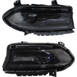 CarLights360: For 2015 Dodge Charger Headlight Assembly w/ Bulbs (Vehicle Trim: Models w/ Halogen Headlamps, w/ LED DRL) (CLX-M0-20-9696-00-CL360A1-PARENT1)
