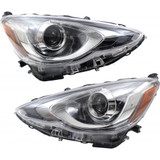 CarLights360: For 2015 2016 2017 Toyota Prius C Headlight Assembly CAPA Certified w/ Bulbs (CLX-M0-20-9670-00-9-CL360A1-PARENT1)