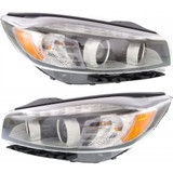 CarLights360: For 2016 2017 2018 Kia Sorento Headlight Assembly DOT Certified w/ Bulbs Halogen w/ Jewel Type Type (Vehicle Trim: w/ JewelType LED P.L) (CLX-M0-20-9672-90-1-CL360A1-PARENT1)