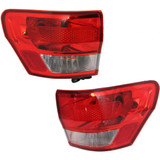 CarLights360: For 2011 2012 2013 Jeep Grand Cherokee Tail Light Assembly DOT Certified w/Bulbs (CLX-M0-11-6428-00-1-CL360A1-PARENT1)