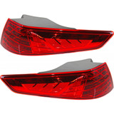 CarLights360: For 2011 Kia Optima Tail Light Assembly (Unpainted)  DOT Certified w/Bulbs Halogen Type (Vehicle Trim: EX ; LX ; ) (CLX-M0-11-6410-00-1-CL360A1-PARENT1)