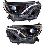 CarLights360: For 2016 2017 2018 Toyota RAV4 Headlight Assembly DOT Certified w/Bulbs (Vehicle Trim: LE ; XLE) (CLX-M0-20-9790-00-1-CL360A1-PARENT1)