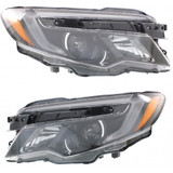 CarLights360: For 2016 2017 Honda Pilot Headlight Assembly DOT Certified w/ LED DRL w/ Bulbs LED Type (Vehicle Trim: Elite ; LX ; Touring) (CLX-M0-20-9716-80-1-CL360A2-PARENT1)