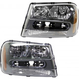 CarLights360: For 2006 2007 Chevy Trailblazer Headlight Assembly CAPA Certified w/Bulbs Vehicle Trim: LS (CLX-M0-20-6288-00-9-CL360A1-PARENT1)