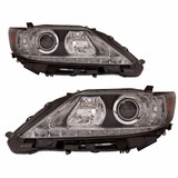 CarLights360: For 2013 2014 2015 Lexus ES300h HeadLight Assembly Black Housing CAPA Certified (CLX-M1-323-1114L-UC2-CL360A1-PARENT1)