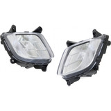 CarLights360: For 2014 2015 2016 Kia Sportage Fog Light Assembly w/Bulbs CAPA Certified (CLX-M1-322-2038L-AC-CL360A1-PARENT1)