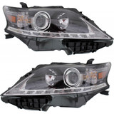 CarLights360: For 2015 Lexus RX450h Headlight Assembly w/Bulbs Black Housing CAPA Certified (CLX-M1-323-1116L-AC2-CL360A2-PARENT1)