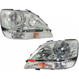 CarLights360: For 2001 2002 2003 Lexus RX300 Headlight Assembly Chrome w/ Bulbs (CLX-M1-311-1152L-AS1-CL360A1-PARENT1)