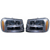 CarLights360: For 2002-2009 Chevy Trailblazer Headlight Assembly w/ Bulbs-CAPA Certified (CLX-M1-334-1117L-AC-CL360A1-PARENT1)