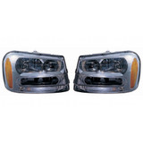 CarLights360: For 2002-2009 Chevy Trailblazer Headlight Assembly w/ Bulbs-DOT Certified (CLX-M1-334-1117L-AF-CL360A1-PARENT1)
