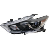 CarLights360: For 2016 2017 2018 NISSAN MAXIMA Headlight Assembly w/Bulbs Black Housing-DOT Certified (CLX-M1-314-11AAL-AF2-CL360A1-PARENT1)