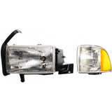 For Dodge Ram 1500 / 2500 / 3500 Parking Signal Light Unit 1999 00 01 2002 w/o Sport Package (CLX-M0-333-1505L-US-CL360A51-PARENT1)