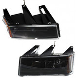 For Chevy Colorado Headlight Assembly 2004-2012 Black w/o Extreme Model (CLX-M0-335-1131L-AS2-CL360A50-PARENT1)