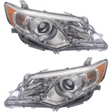 CarLights360: For 2012 2013 2014 Toyota Camry Headlight Assembly DOT Certified w/Bulbs (Vehicle Trim: Hybrid LE ; Hybrid XLE ; LE ; L ; XLE) (CLX-M0-20-9222-00-1-CL360A1-PARENT1)