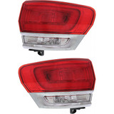 CarLights360: For 2014 2015 2016 2017 Jeep Grand Cherokee Tail Light Assembly DOT w/ Bulbs (Trim: Laredo ; Limited ; NonSRT ; Overland ; Summit) (CLX-M0-11-6662-00-1-CL360A1-PARENT1)