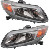 CarLights360: For 2012 Honda Civic Headlight Assembly CAPA w/Bulbs (Trim: DX; Coupe ; DX; EX-L; Coupe ; EX-L; EX; Coupe ; EX; GX; HF; LX; Coupe ; LX; Si HFP; Coupe ; Si; (CLX-M0-20-9210-00-9-CL360A1-PARENT1)
